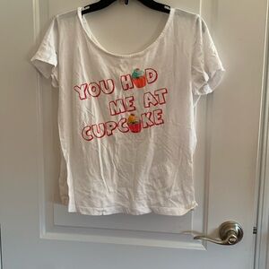 Flirtitude Cupcake Graphic T-shirt